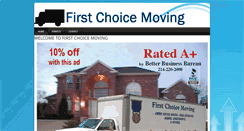 Desktop Screenshot of firstchoicemovingdallas.com
